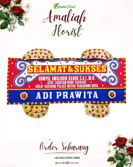 Papan Bunga Ucapan Selamat Bentangan